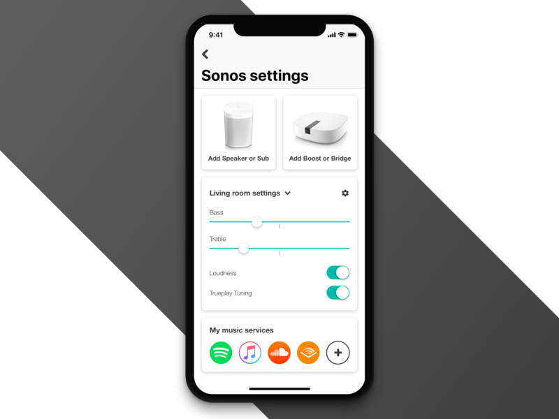 loudness setting sonos