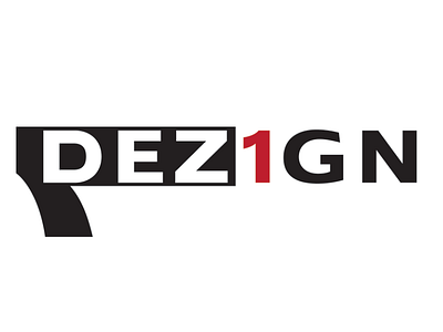 Dez1gn Logo hidden message logo typography