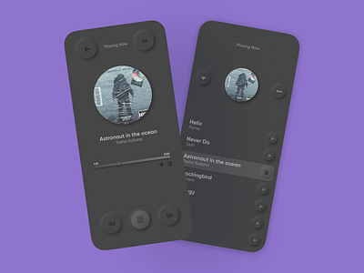 Music Player App UI/UX Design | Neuomorphism 3d app mobile app ui music player music player app music player app ui music player design music player mobile app music player neumorphism neumorphism neumprohism design soft button app ui