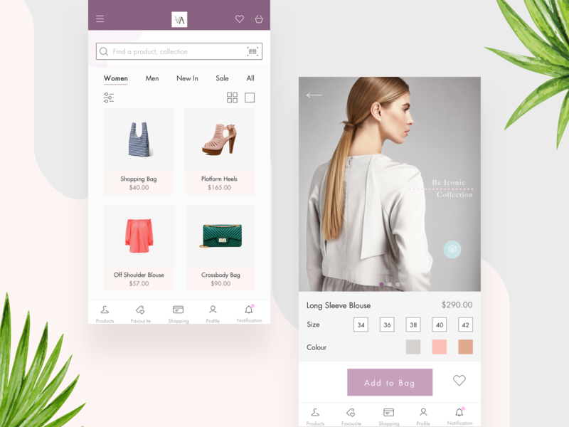 Fashion iOS app. by Karolina Awizen on Dribbble