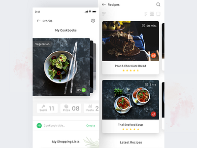 Food App Concept Part 2. by Karolina Awizen on Dribbble