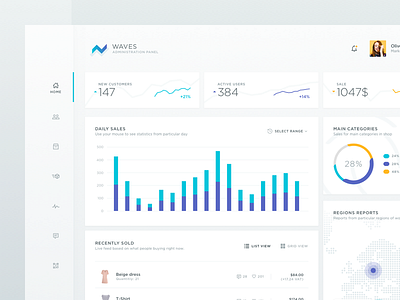 Ecommerce Dashboard Home - teaser