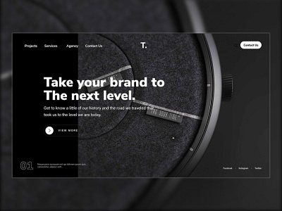 Watch Shop Landing Page 3d animation app branding design graphic design illustration logo minimal modern motion graphics ui ux vector