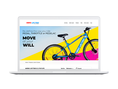 Cycle website landing page cycle website design electro cycles hero cycle website landing page landing page design ui ux website website design