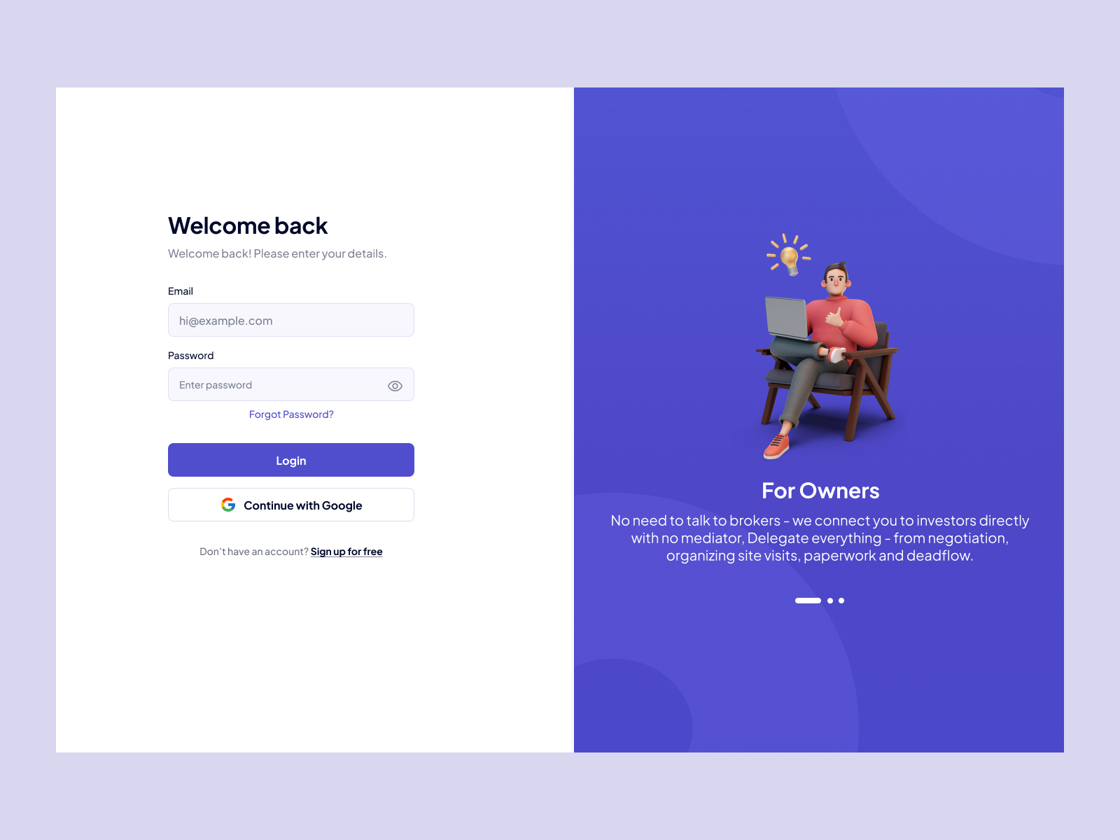 Login Screen by Surya D on Dribbble