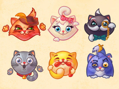 Cats: characters cat game kitten ui