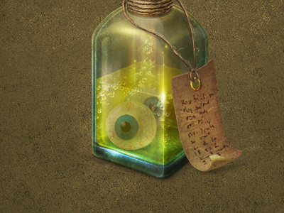 Magic bottle 2d bottle cg icon ilustration magic