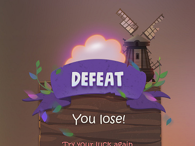 Defeat popup