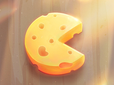 Cheese cheese game icon illustration light ui wood