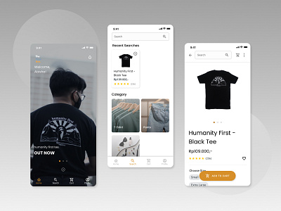 Apparel E-Commerce UI/UX Design - The Visuitive app apparel e commerce icon illustration ui ux vector