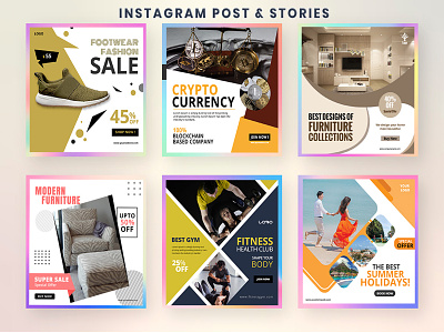 Instagram Post & Stories branding instagram banner instagram post instagram stories instagram template social media post design socialmedia typography