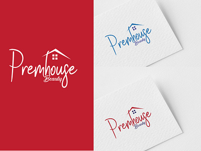 PremHouse Beauty Logo (House Concept) beauty logo brand stationary logo branding branding logo business logo corporate logo design house icon house logo icon illustration logo logo maker logo master logotype love house logo minimalistlogo modernlogo prem house logo vector