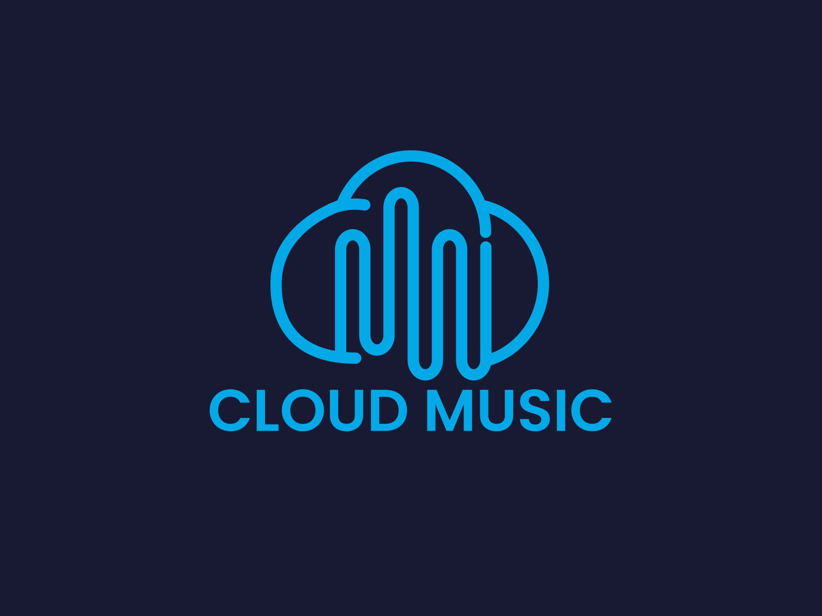 Cloud Music logo by Abu Nayem Bipul on Dribbble