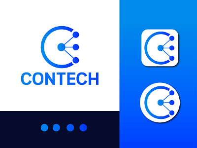 Contech Logo (C icon tech) branding business logo c icon c letter logo corporate logo creative logo design graphic design iconic logo logo logo design logo icon logo maker logotype minimalist logo minimalistlogo modern logo modernlogo