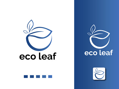 eco laeaf (e letter concept)