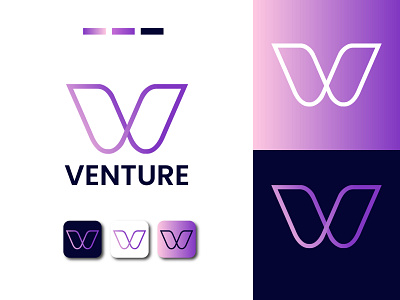 Venture logo (V letter icon) brand identity branding business logo corporate logo design graphicdesign icon illustration logo logomaker logotype minimalistlogo modernlogo professional logo v icon v letter icon v letter logo vector venturelogo