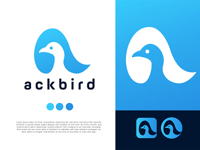 ackbird (a letter + bird icon)