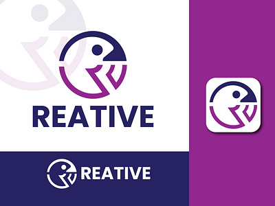 REATIVE Logo (r letter concept) animal icon brandidentity branding brandinglogo corporatebrand corporateidentity design icon illustration logo logomaker logotype minimalistlogo modernlogo r icon r letter animal logo rlettericon rletterlogo vector websitelogo