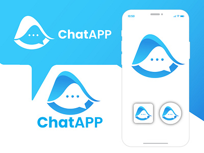 ChatApp logo anbipul98 brandidentity branding business logo chat icon chat logo chaticon corporateidentity corporatelogo design icon iconiclogo illustration logo logomaker logotype minimalistlogo mobileappicon modernlogo vector