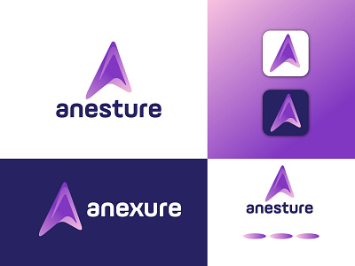 anesture logo (a letter concept) a letter icon a letter logo anbipul98 anesture logo apps icon branding branding logo business logo corporate identitiy corporate logo design icon illustration logo logo maker logotype minimalistlogo modernlogo software icon vector