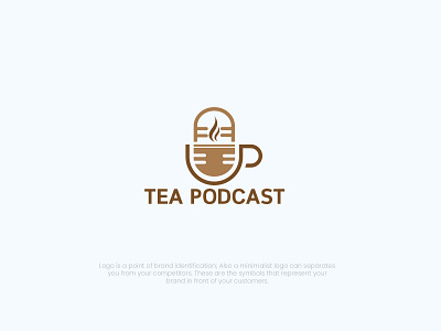 Tea Podcast logo anbipul98 branding creative logo cup podcast logo design fiverrseller icon logo logomaker logoseller logotype minimal logo minimalistlogo modernlogo tea cup logo tea logo tea logo design tea podcast icon teapodcast logo vector