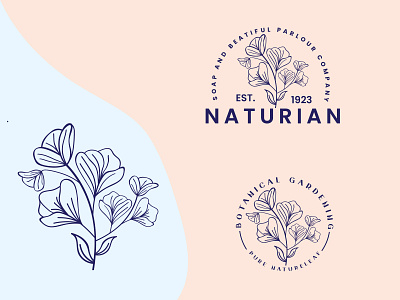 flower logo anbipul98 botanical logo branding design design icon design logo faminine logo fiverrseller logo floral logo flower logo garden logo icon line art logo logo logotype minimal logo minimalistlogo modernlogo round logo watermark logo