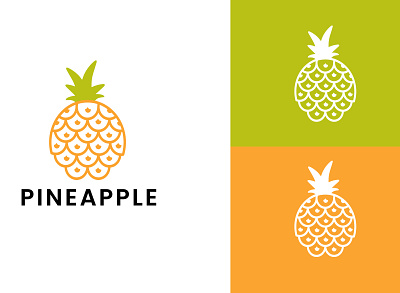 pineapple logo branding business logo company logo corporate logo design designlogo fruits logo icon logo logodesign logotype minimalistlogo modernlogo pineapplelogo