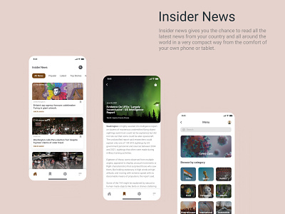 Insider News design ui design