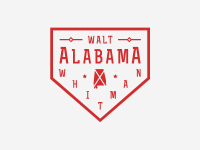 Walt Alabama Whitman logo 2 alabama logo logotype southern type typography