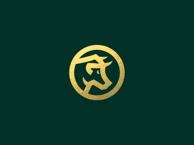 Bull Mark badge buffalo bull design horns icon illustration investment lockup logo mark symbol