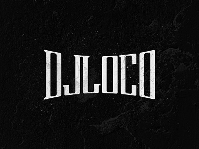 DJLOCO branding deejay dj grunge lockup loco logo mark music typography