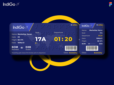 Boarding Pass Design boarding pass branding concept design figma product design ui ux