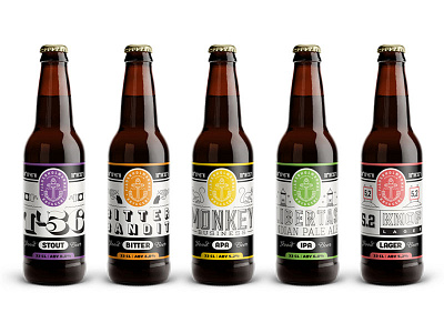 Beer label design anchor beer brewery label logo monkey stockholm sweden