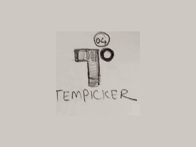 Temppicker Logo logo logo design logotype p logo t logo temp temperature temperature logo