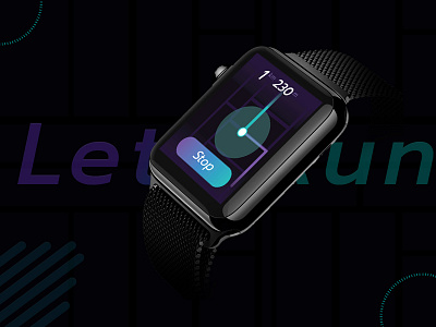 Fitness Smart Watch Concept gps run smart watch tracking