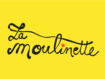 La Moulinette data drawing heart ink lovedatas typography yellow
