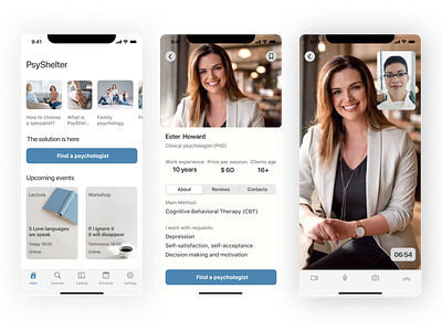 Mobile App for psychologist