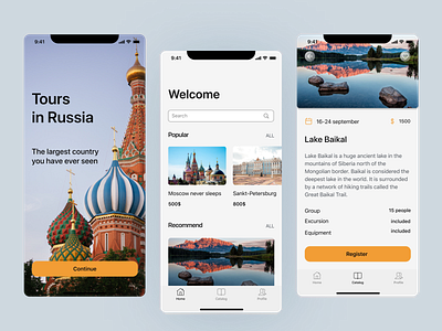 Travel Mobile App app design ui ux