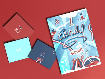 Candy fest - promotion media contemporary digital illustration festival design flat design flyer postcard promotion media visual identity