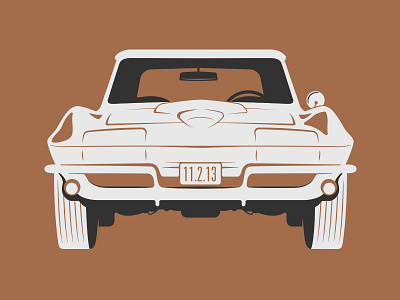 1966 Chevrolet Corvette car chevrolet corvette illustration simple