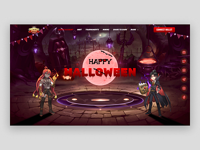 Halloween 👻 graphic design ui website design