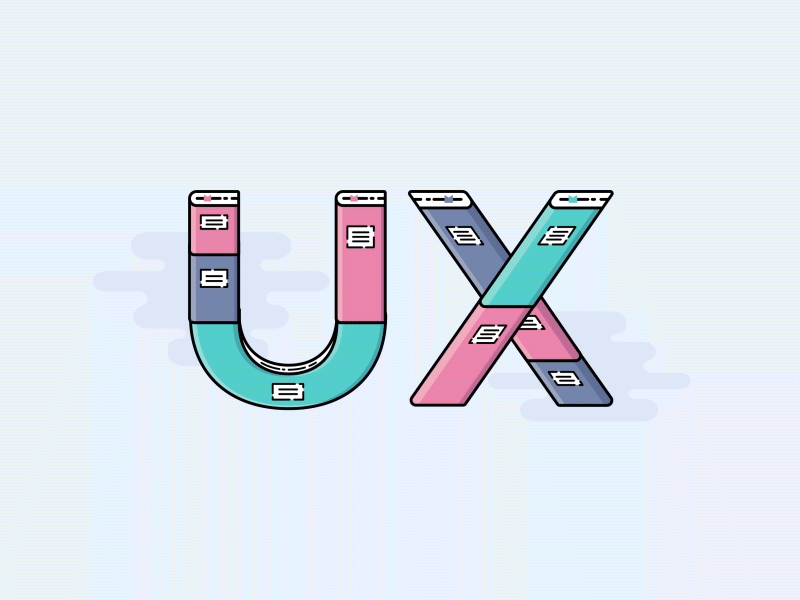 How to learn UX? after effects animation blog blogpost book books font illustration tetris typography ux vector