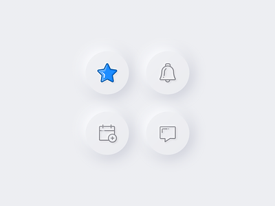 Neumorphism – icons 2020 3d button clean design trend icons minimalism neumorphic neumorphism skeuo ui white