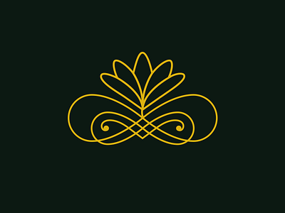 a little something flower gold golden infinite infinity lily lines logo mark