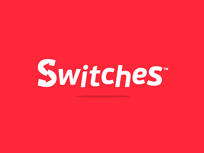 Switches arrows coaching concept font logo playful red switches