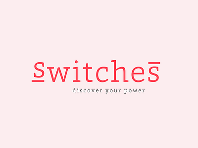 Switches - final iteration less is more coaching logo pink red