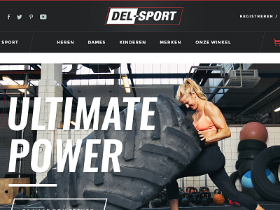Del-sport delsport e commerce fitness homepage prouduct soccer sports webshop website