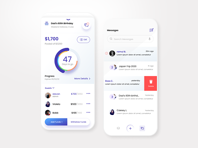 Smart money collection app design