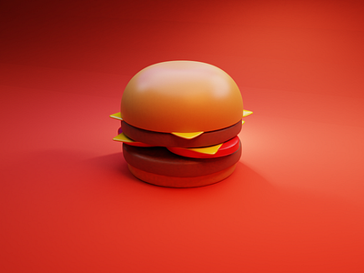 // Low Poly Burger 3d