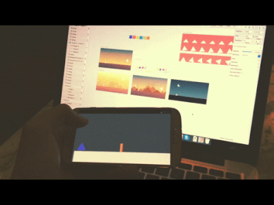 Game Project "TBox" (WIP) android animation development game game design graphic ios running sketchapp triangle unity